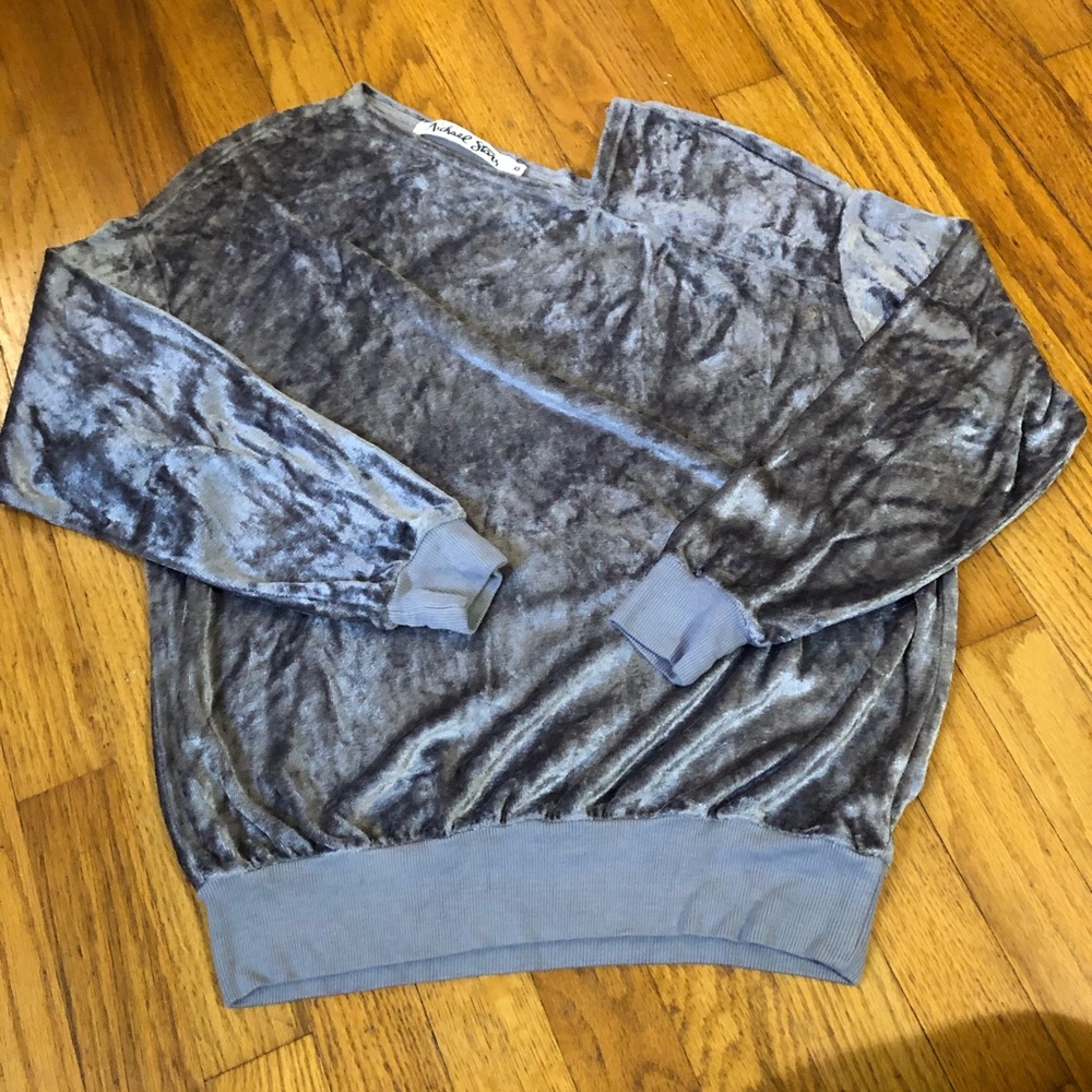 Michael Stars velvet sweat shirt